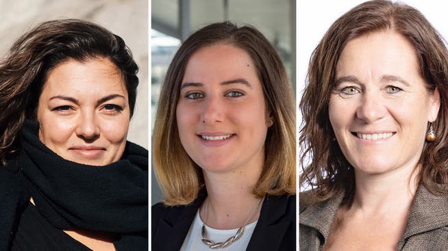 Apply as co-presidents to the SP women: Tamara Funiciello, Kaya Pawloska and Franziska Roth (from left)